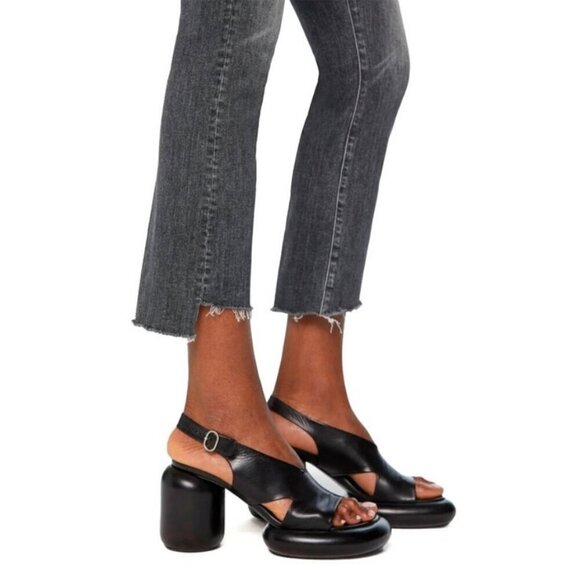 💕MOTHER💕 The Insider Crop Step Fray Jeans ~ Save Your Soul 33 NWT - Picture 3 of 16